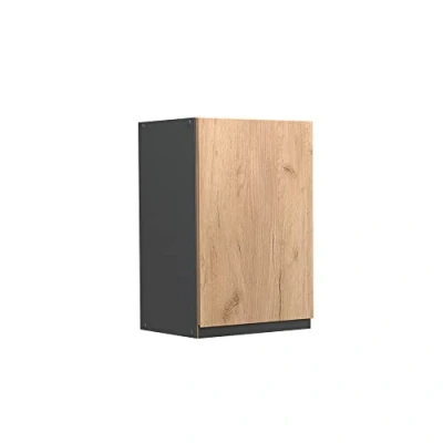 Image de Vicco elément Haut de Cuisine R Line, Chêne Force doré/Anthracite, 40 cm J Shape