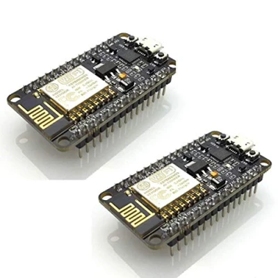 Image de HiLetgo 2pcs NodeMCU LUA ESP8266 CP2102 ESP 12E Internet Wifi Carte de développement Open Source Serial module sans fil Fonctionne parfaitement avec Arduino IDE/Micropython