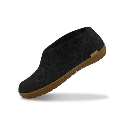 Image de glerups dk Modell AR Mixte Adulte Pantoufles en Feutre,Chaussons, Noir (Charcoal),40 EU