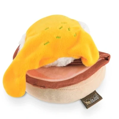 Image de P.L.A.Y. Pet Lifestyle and You Barking Brunch Jouet en Peluche pour Chien Benny&#039;s Benedict Toast