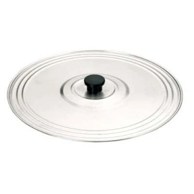 Image de Ibili 715737 Couvercle à usage multiple 37 cm en Inox (sans trous), Argenté