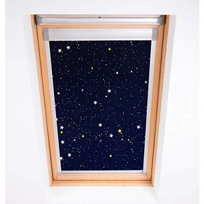 Image de Bloc Blinds Skylight pour fenêtres de Toit Velux MK08, Occultant, Bleu Nuit, MK8