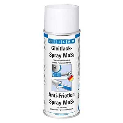 Image de WEICON Vernis antifriction à gicler MoS2 400 ml de lubrifiant sec sans graisse