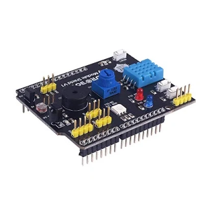 Image de DollaTek Carte d&#039;extension Multifonction pour Arduino avec capteur d&#039;humidité et de température 9 en 1 Compatible UNO R3