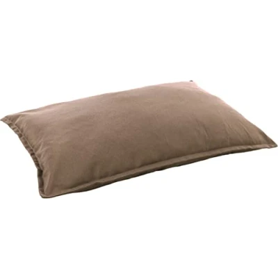 Image de FLAMINGO Lit pour Chien Chat Panama Rectangle avec Fermeture éclair Taupe 100x70x15cm Coussin