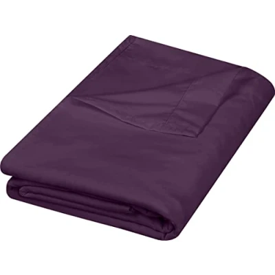 Image de Utopia Bedding Drap Plat Tissu en Microfibre brossée Douce de Dessus résistant au rétrécissement et à la décoloration, Facile d&#039;entretien, 1 Seul (Grand lit, Violet)