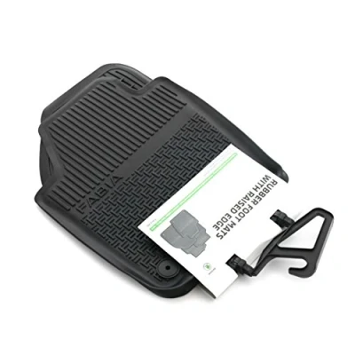 Image de Skoda Rubber Floor Mats, 2 x Front Original Fabia All Weather 6V1061551, Black