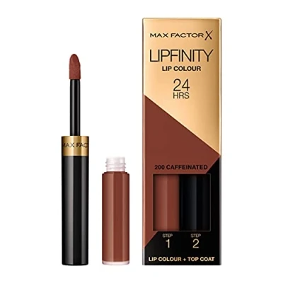 Image de Max Factor Lipfinity Rouge à lèvres liquide, Femme, Taille: 2.3 ml, 200 caffeinated