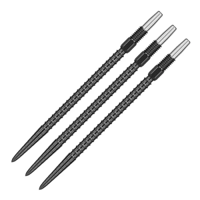 Image de Target Darts Swiss Point Dart Points, Chrono (3 Pack Set of Tips) 40MM Noir Changer Les Pointes de fléchettes, Points Storm, Accessoires fléchettes Professionnels