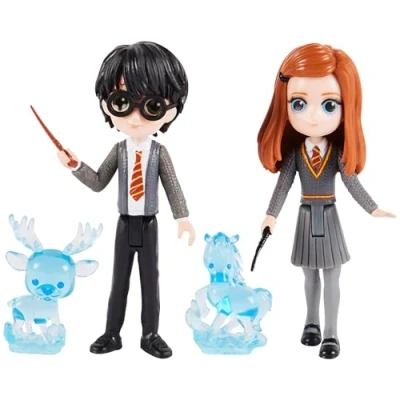 Image de HARRY POTTER MULTIPACK Patronus &amp; GINNY MAGICAL MINIS WIZARDING WORLD Coffret 2 Figurines Articulées 8 cm À Collectionner et Animaux 6063830 Jouet Enfant 5 ans +