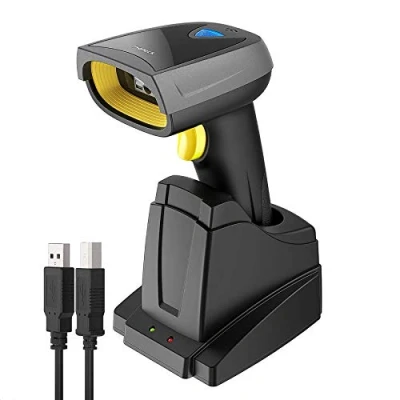 Image de Inateck 2D 1D Scanner de Codes à Barres QR avec Base Intelligente, Lecteur Code Barre sans Fil et Bluetooth pour Inventaire, 3 en 1, Douchette pouvant Lire sur Écran, BCST 52