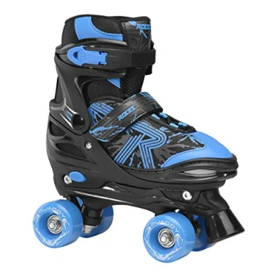 Image de Roces Quaddy 3.0 Boy Patins à roulettes réglables pour garçon Noir/Bleu Astro 38/41
