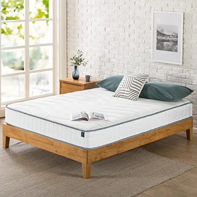 Image de Zinus 20,3 cm Bonnel Mattress, Coil/Foam/Fabric, Double