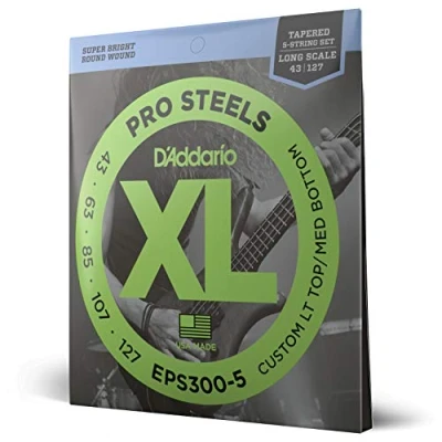 Image de D&#039;Addario EPS300 5 Set de cordes Basse .043, .063, .085, .107, .127