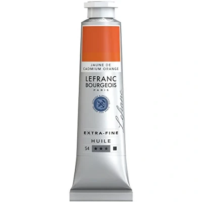 Image de Lefranc BOURGEOIS Huile 40 ml Jaune De Cadmium Orange Série 4