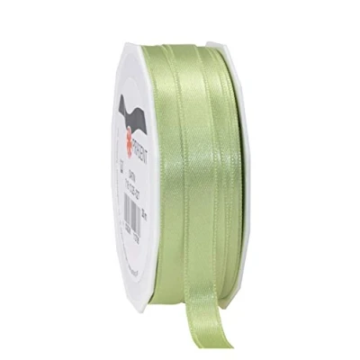Image de PRÄSENT C.E. Pattberg Satin Vert Pastel, Rouleau de 25 m Ruban Satinée pour Emballage Cadeau, Largeur 10 mm, Accessoire Décoration et Bricolage, Décoratif Présents, en Toute Occasion