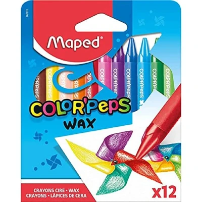 Image de Maped m861011 Color Peps Wax, 12 crayons cire