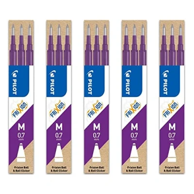 Image de Pilot FriXion Ball Set de 3 recharges Violet Pointe Moyenne