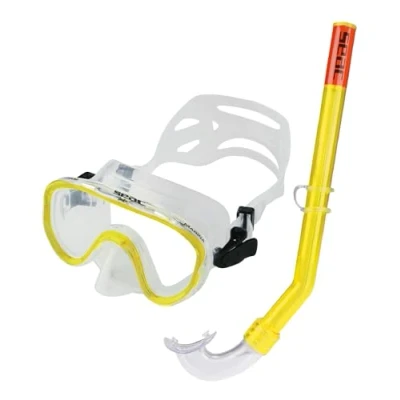 Image de SEAC Set Marina Masque et Tuba Z Piccolo Jaune