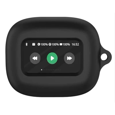 Image de GIOPUEY Étuis Compatible avec JBL Live Beam 3, Coque Silicone, Poids léger, Antichoc, Portable Noir