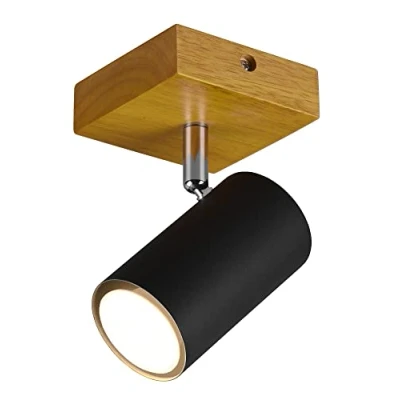 Image de TRIO, Spot, Marley 1xGU10, max.15,0 W Corps: Métal, noir mat L:9,0cm, L:12,0cm, H:16,0cm Montage au plafond et mur,Sans illuminant,FLEXConnect