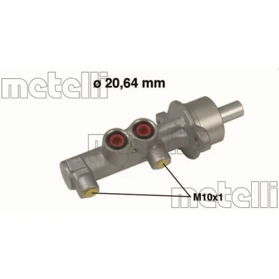 Image de METELLI 05 0538 Maître Cylindre 22,20 Aluminium OPEL: Corsa C 3/5 portes, Tigra Twintop, Combo Tour