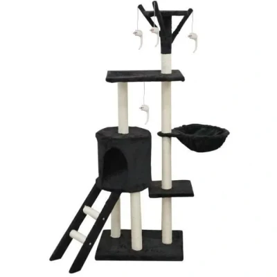 Image de Grattoir pour Chats Jipsy 50 x 35 138 cm Noir