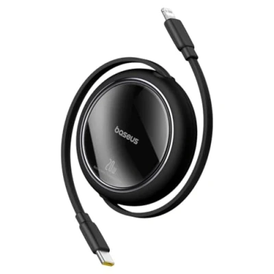 Image de Câble de charge BASEUS USB C vers Lightning 20 W Rétractable Compatible iPhone 14/13/12