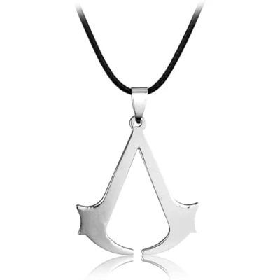 Image de Collier d&#039;Assassin&#039;S Creed Pendentif à double couteau bijoux de personnalité simple
