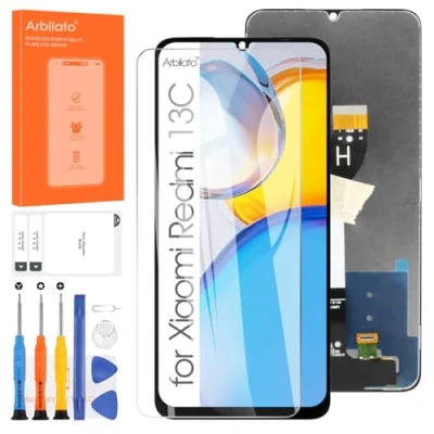 Image de LCD Écran pour Xiaomi Redmi 13C Tactile Affichage Digitazer 23100RN82L,23106RN0DA,23108RN04Y Assemblée Remplacement avec Réparation Kit