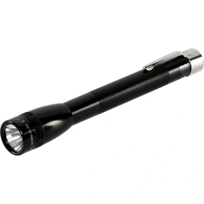 Image de Mini Mag Lite AAAC Micro M3A012 dans un étui cadeau avec clip de poche, 12,5 cm, noir