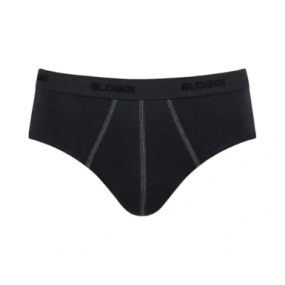 Image de Sloggi Homme Basic Midi Slip, Noir, 6 EU
