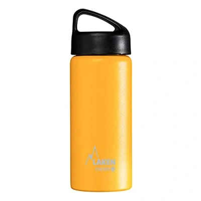 Image de Laken Bouteille Isotherme Classique en Acier Inoxydable avec Isolation Sous Vide et Goulot Large 500 ml Jaune
