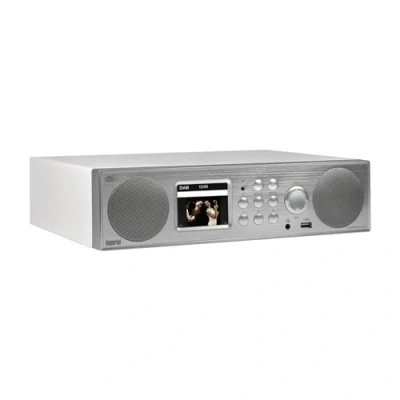 Image de Imperial 22 246 00 Radio Internet DAB+Dabman i450(Son 2.1,Bluetooth,Internet/DAB+/DAB /FM,Réseau Local sans Fil,USB,Entrée auxiliaire,Sortie de Ligne,y compris l&#039;adaptateur secteur) Argent/Blanc