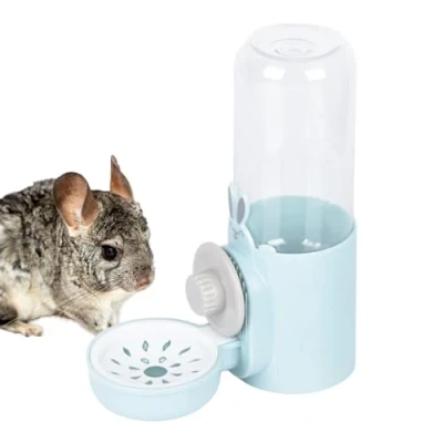 Image de Distributeur Eau Lapin, 500ML Suspendue Abreuvoir Automatique Anti Goutte Biberon Cochon d&#039;Inde Hamster Chinchilla Hérisson Furet