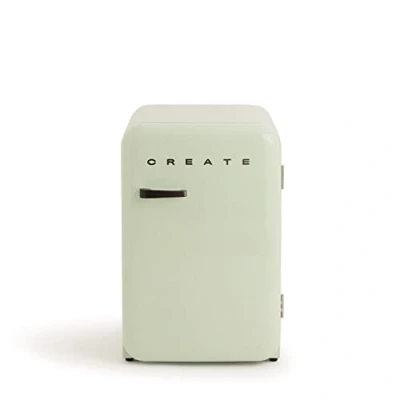 Image de CREATE / RETRO FRIDGE 83.5 BLACK/Réfrigérateur Vert avec Poignée Noire/Pratique et fonctionnel, Matériaux résistants