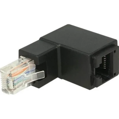 Image de DeLOCK Adaptateur réseau RJ 45 (M) incliné pour (F) UTP CAT 6