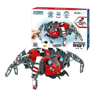 Image de Xtrem Bots Spider Bot Kit Robot A Construire 110 Pièces Jouet Enfant Pour Facile Et Amusant Garcon 8 Ans Plus