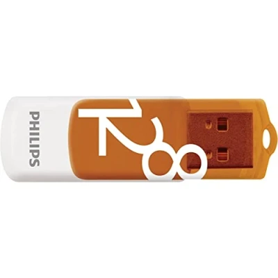 Image de Philips Vivid Édition High Speed clé USB 2.0 128 Go avec Capuchon pivotant pour PC, Ordinateur Portable, Stockage de données informatiques, Vitesse Lecture jusqu&#039;à 25 Mo/s