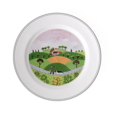Image de Villeroy &amp; Boch Design Naif Assiette Plate 27 Cm, Garanti Lave Vaisselle, Compatible Micro Ondes, Porcelaine Premium, Vert
