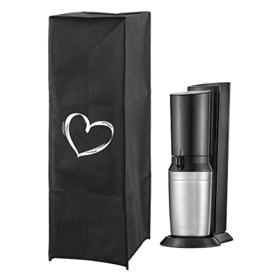 Image de kwmobile Housse Compatible avec Machines SodaStream de Protection intégrale pour Machine à Eau gazeuse et Soda Blanc Noir
