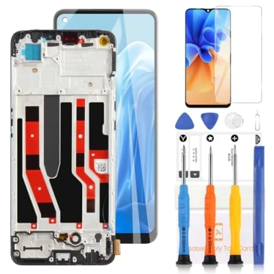 Image de Écran LCD TFT pour Oppo Find X5 Lite 5G Affichage Reno7 Remplacement d&#039;Écran 4G Tactile Digitizer Verre Assemblée avec Outils(Noir Cadre)