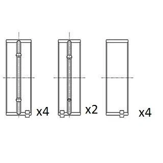 Image de FAI AutoParts BM1043 STD Coussinet de vilebrequin FORD: MONDEO 4, Focus Mk1 3/5 portes, Transit Connect Van