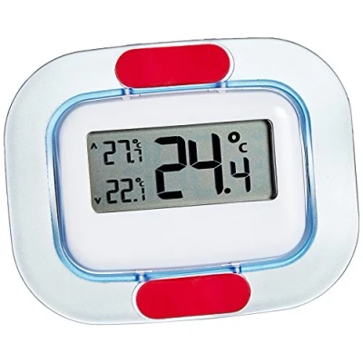 Image de TFA Dostmann thermomètre numérique pour réfrigérateur/congélateur, 30.1042, affichage des valeurs maximales et minimales, conforme à la norme EN13485, blanc/bleu