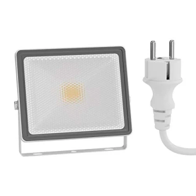Image de ledscom.de Projecteur de jardin LED FLIN pour l&#039;extérieur, IP66, fiche, 11,5 W, 837lm, blanc chaud