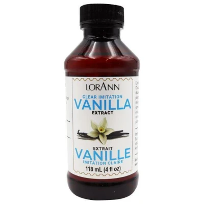 Image de LorAnn Oils Extrait de vanille artificielle transparente double force, 118 ml