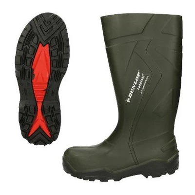 Image de Dunlop Purofort+ botte O4, taille 47, Dunlop, Vert Convient aux l&#039;élevage d&#039;animaux