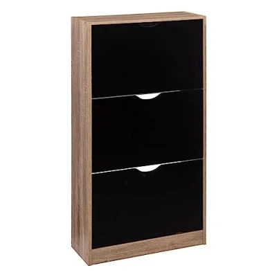 Image de 5 five simply smart Meuble Range Chaussures 3 tiroirs Noir Effet chêne