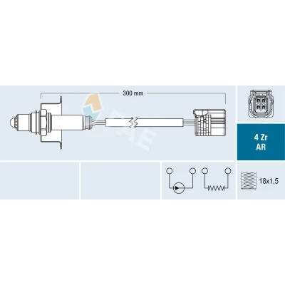 Image de FAE 75622 Sonde lambda HONDA: CIVIC 8 Hatchback, 8, CR V 3