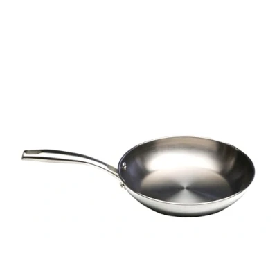 Image de Wecook! PRO Poêle Acier Inoxydable 18/10 Ø 20 cm Compatible Induction Base Triple Épaisseur Manche Ergonomique Riveté Four 200C Lave vaisselle Résistante